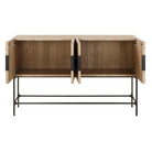 Lunar 4 Door Elm Wood Cabinet by Uttermost