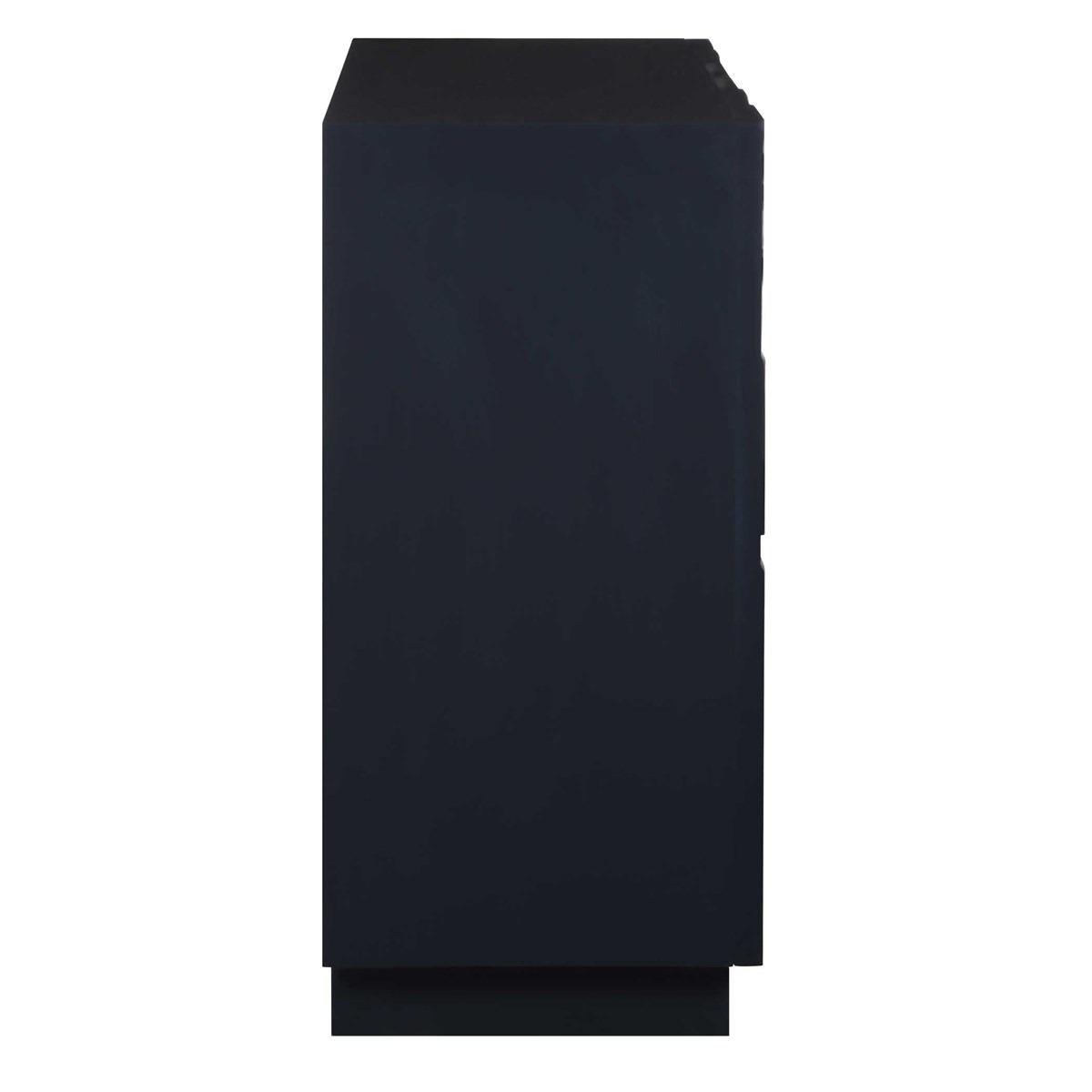 Valeria 2 Door Glossy Blue Cabinet by Uttermost