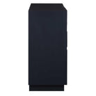 Valeria 2 Door Glossy Blue Cabinet by Uttermost