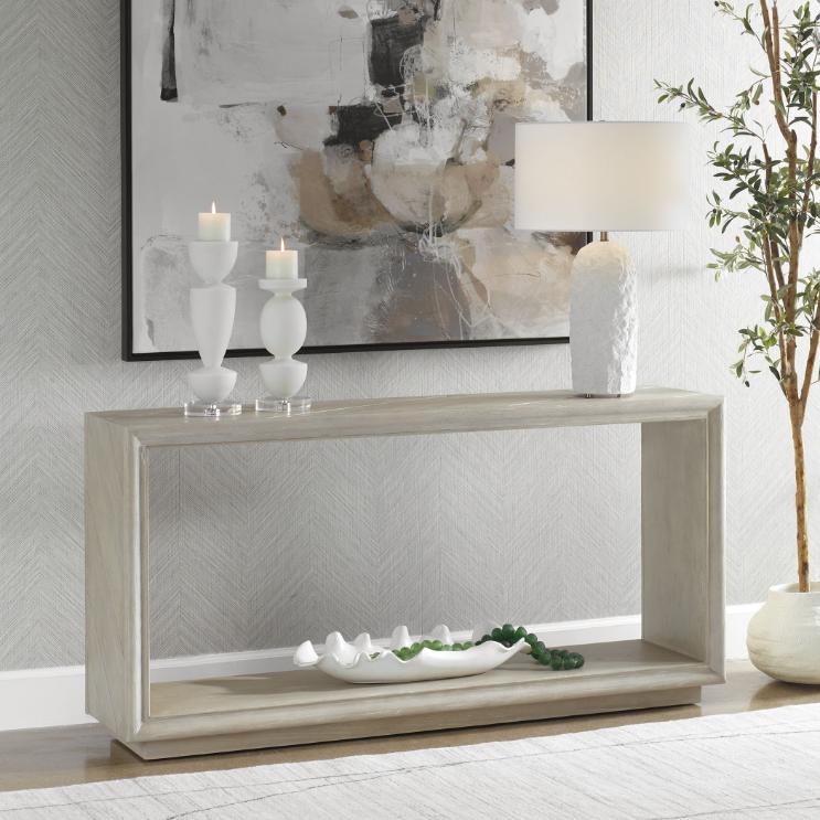 Prism Light Oak Console Table by Uttermost