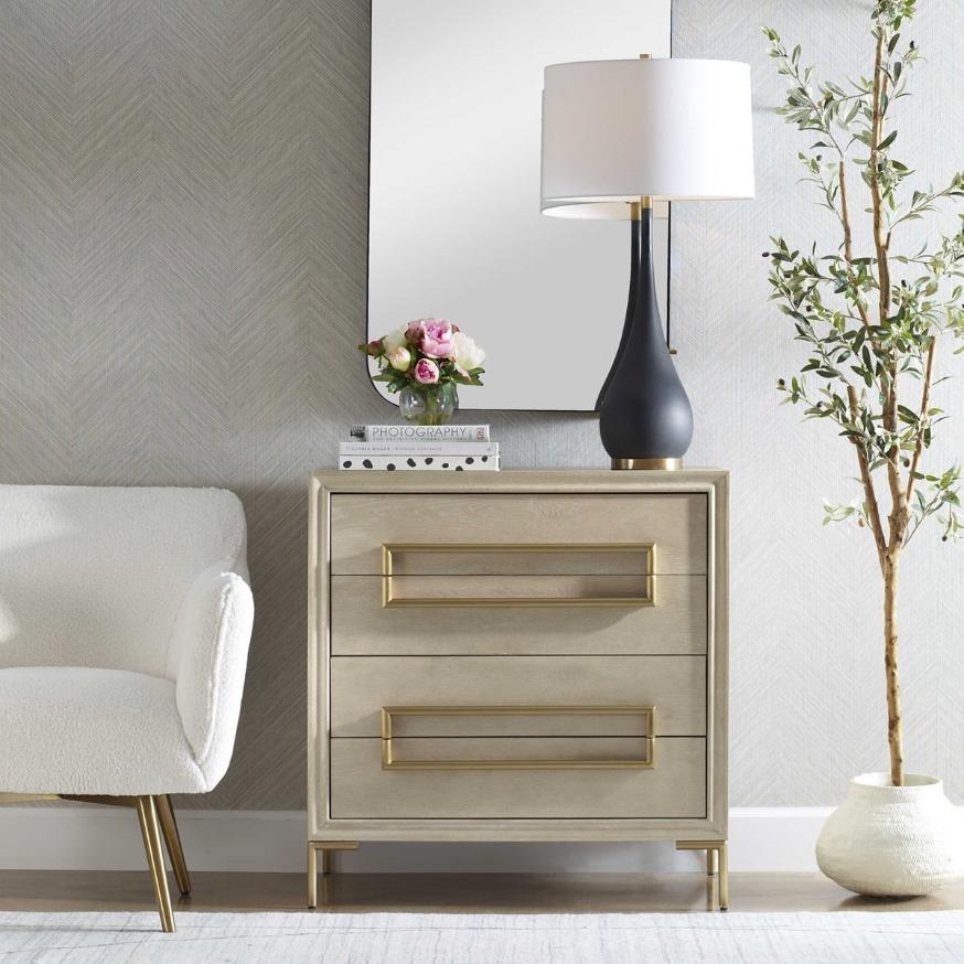 Alessia Light Oak Accent Chest by Uttermost