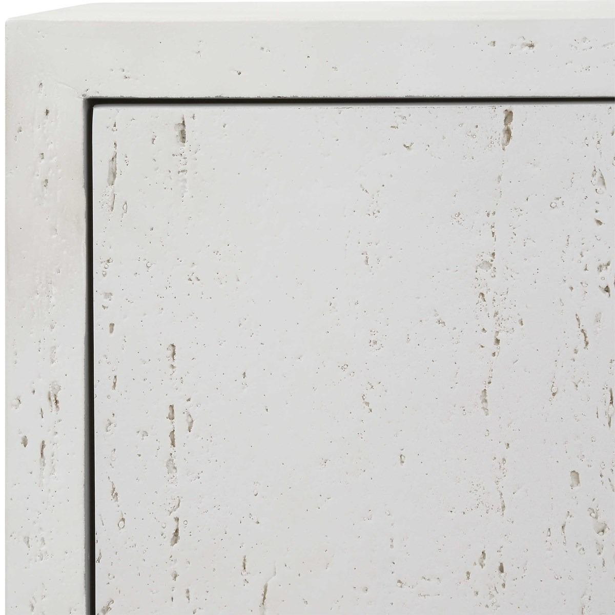 Emma 2 Door White Cabinet by Uttermost