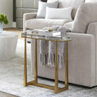 Midas Thick Crystal Accent Table by Uttermost