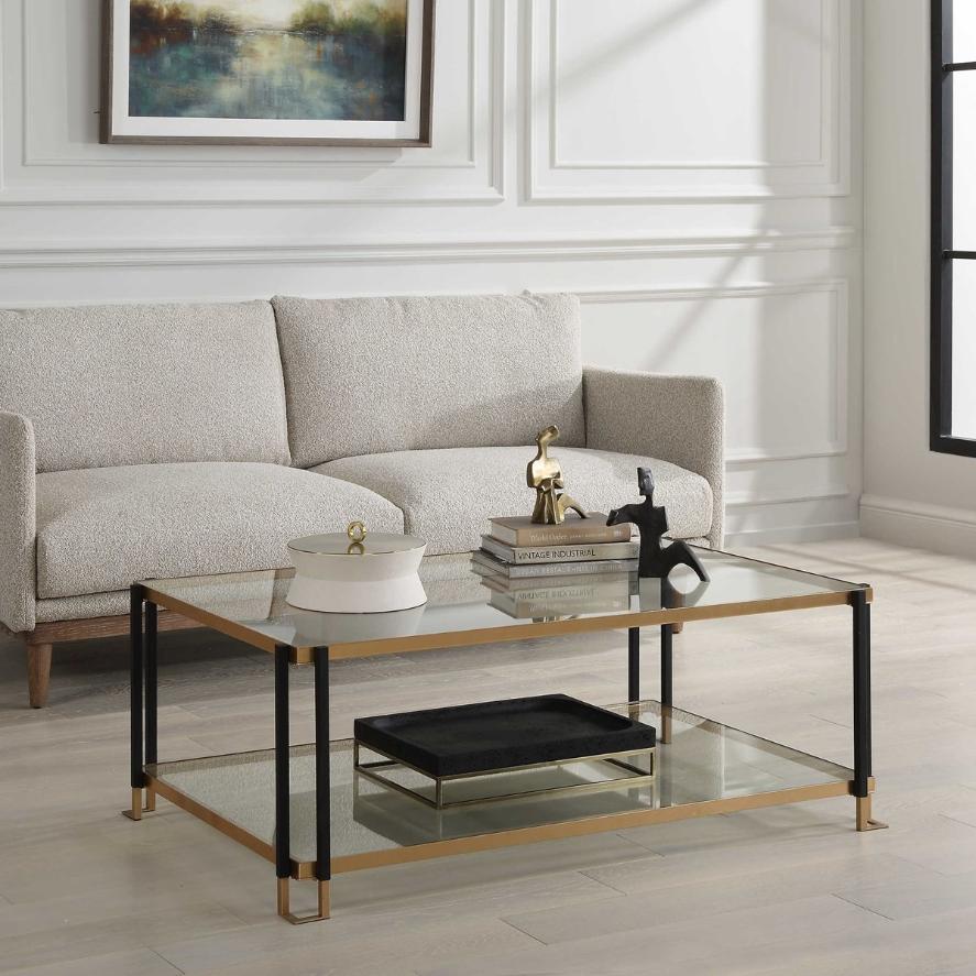 Kentmore Glass Coffee Table by Uttermost