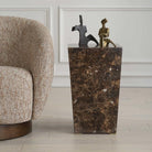 Poe Marble Accent Table by Uttermost