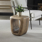Loophole Side Table in Bleached Wash by Uttermost