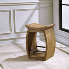 Connor Modern Wood Counter Stool by Uttermost