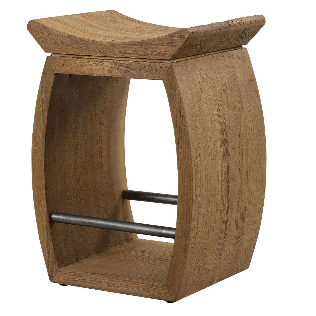 Connor Modern Wood Counter Stool by Uttermost