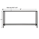 Hayley Black Console Table by Uttermost