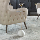 Gimlet White Drink Table by Uttermost