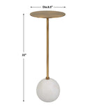 Gimlet White Drink Table by Uttermost