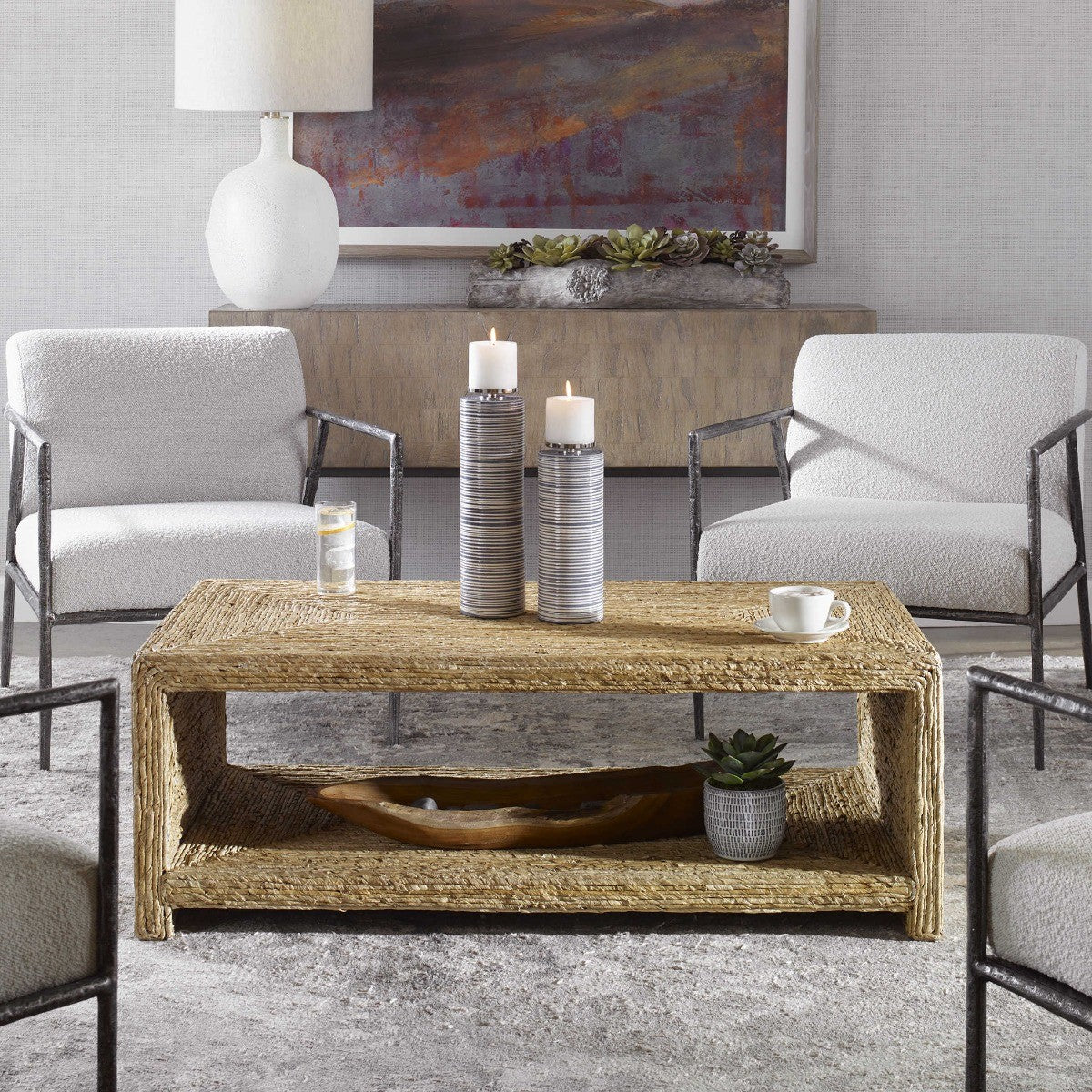 Rora Open Coastal Coffee Table by Uttermost