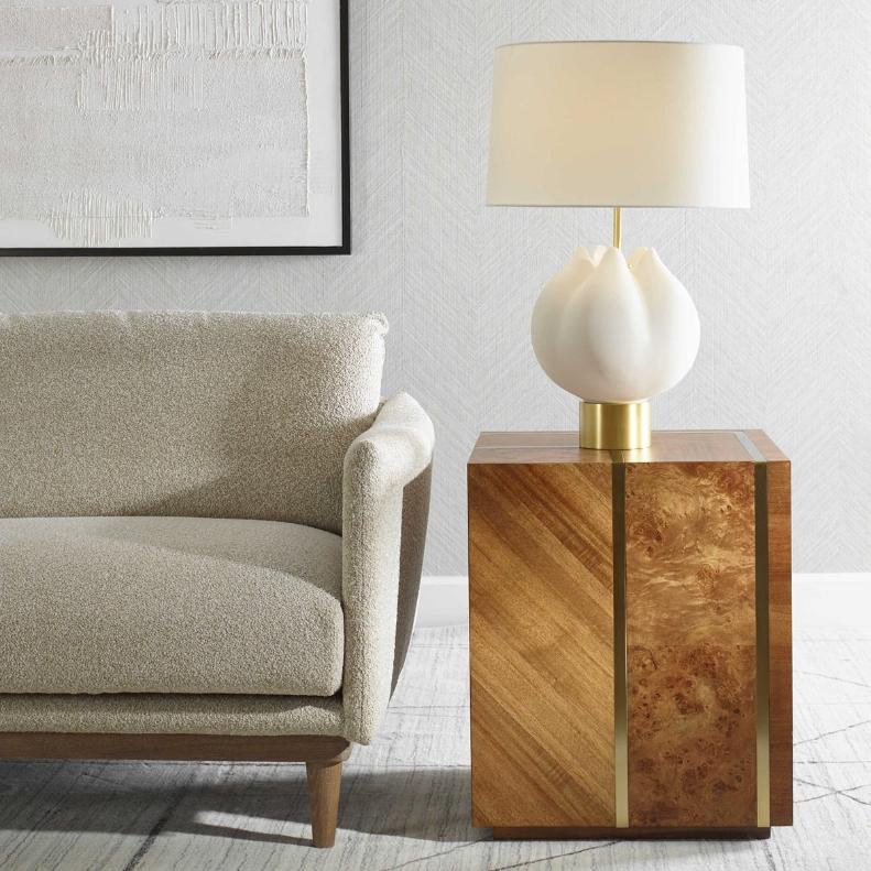Seven Wonders Wooden Side Table by Uttermost