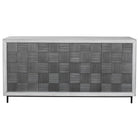 Checkerboard 4 Door Gray Cabinet by Uttermost