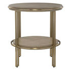 Elise Round Brass Side Table by Uttermost