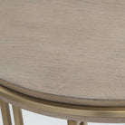 Elise Round Brass Side Table by Uttermost
