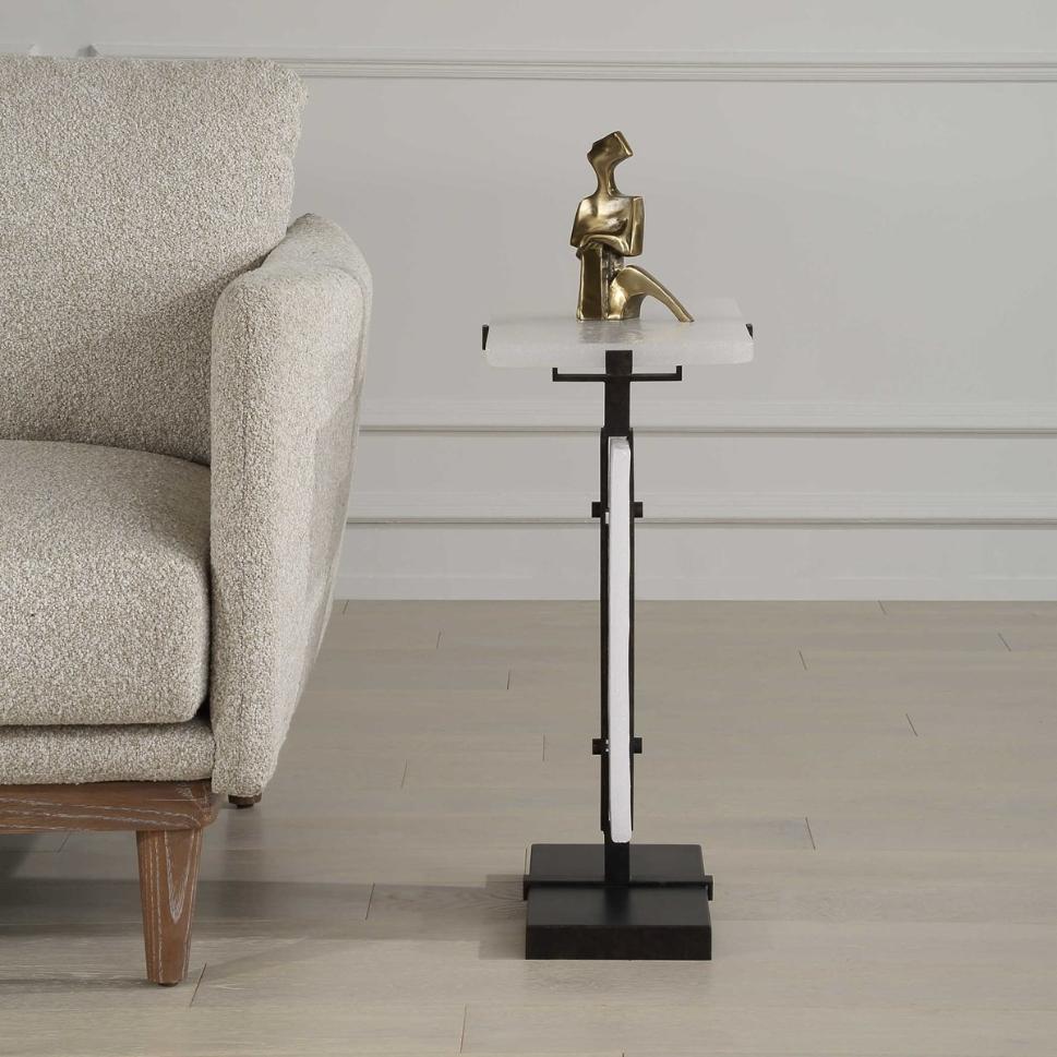 Elements Bubble Glass Accent Table by Uttermost