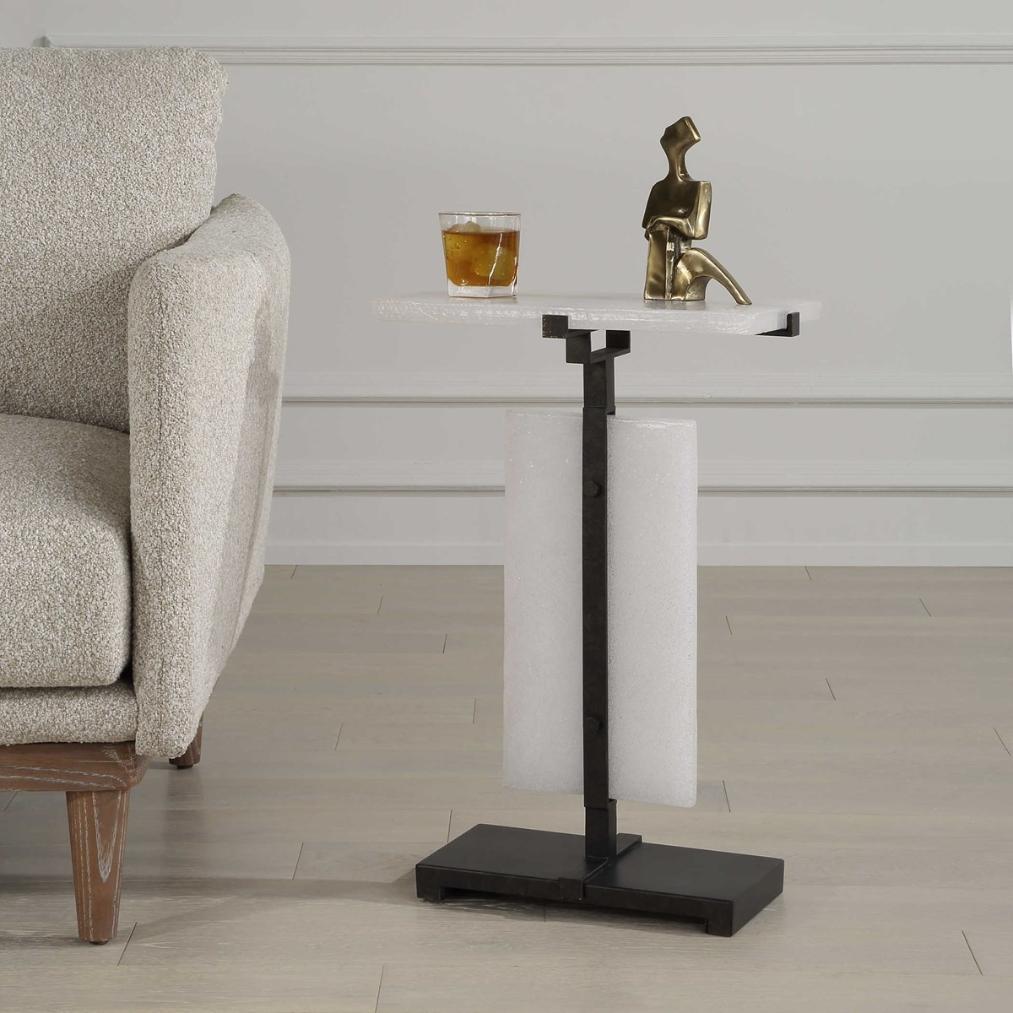 Elements Bubble Glass Accent Table by Uttermost