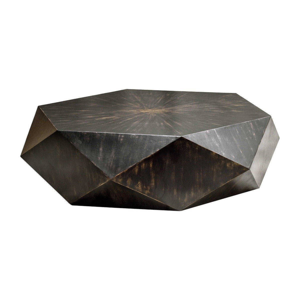 Volker Worn Black Coffee Table by Uttermost