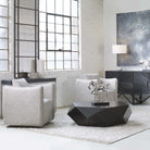 Volker Worn Black Coffee Table by Uttermost
