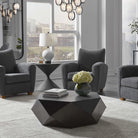 Volker Worn Black Coffee Table by Uttermost