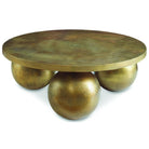 Triplet Antique Brass Coffee Table by Uttermost