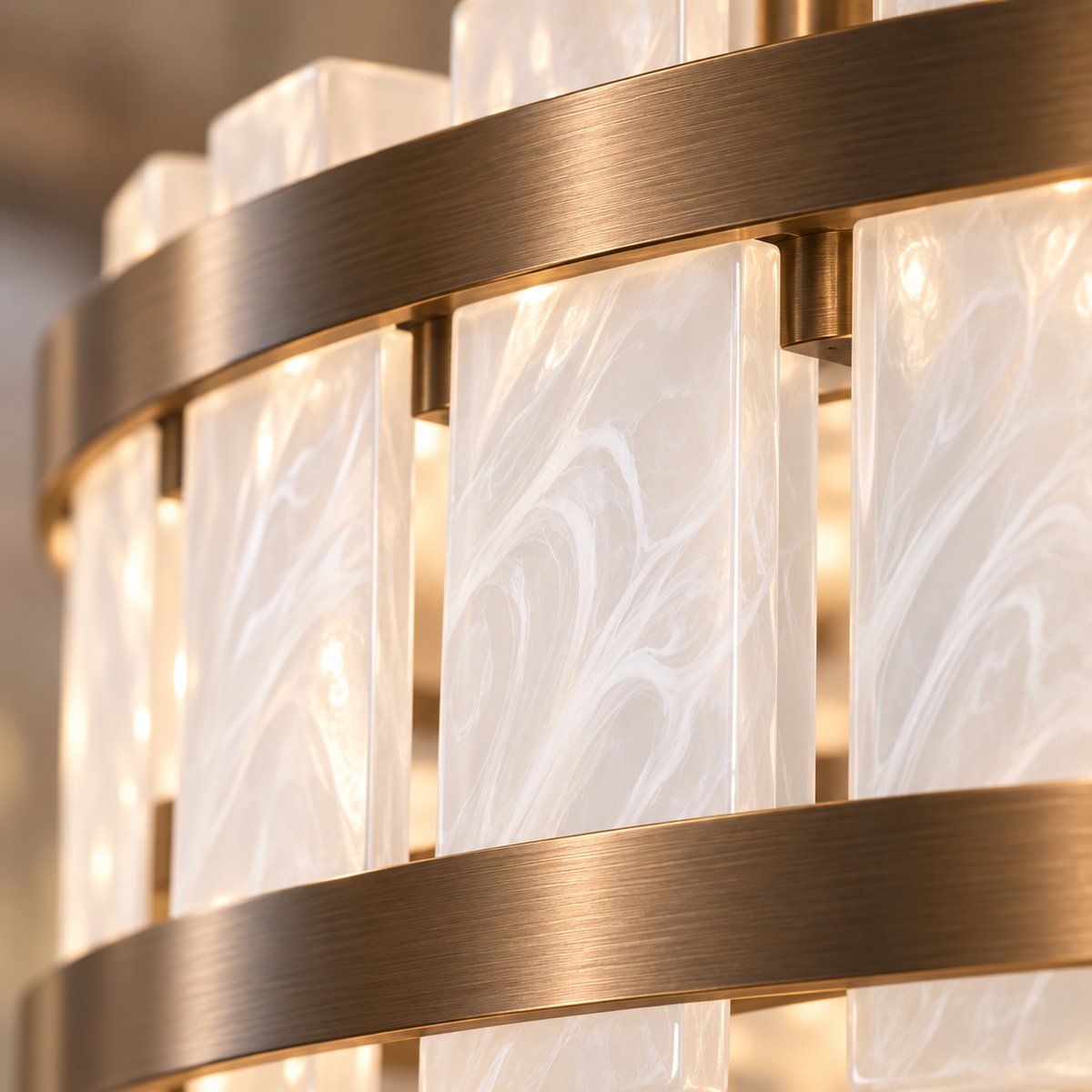 Harrow Bronze Pendant Light With Opal Glass Shade 60cm by Luxe Collection