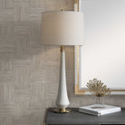 Marille Ivory Stone Table Lamp by Uttermost