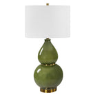 Gourd Table Lamp in Green by Uttermost