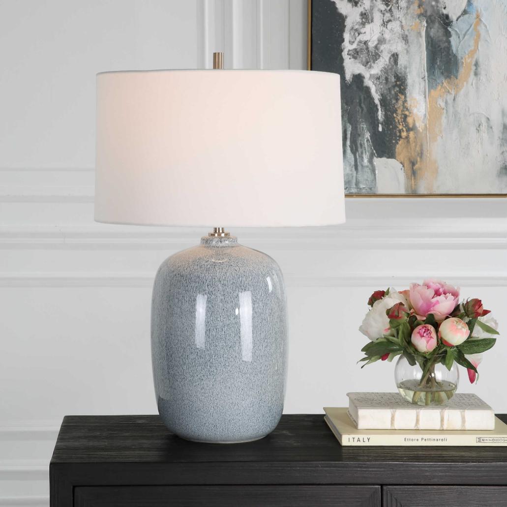 Jubilee Sky Blue Table Lamp by Uttermost