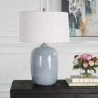 Jubilee Sky Blue Table Lamp by Uttermost