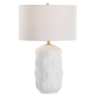 Emerie Textured White Table Lamp by Uttermost