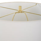 Wrenley Ridged White Table Lamp by Uttermost