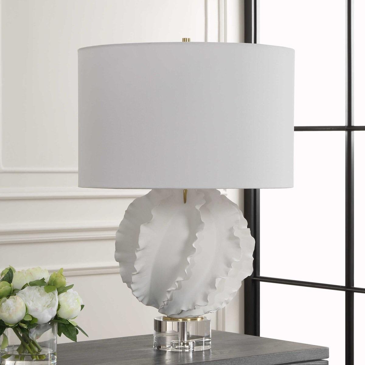 Saylor White Table Lamp by Uttermost