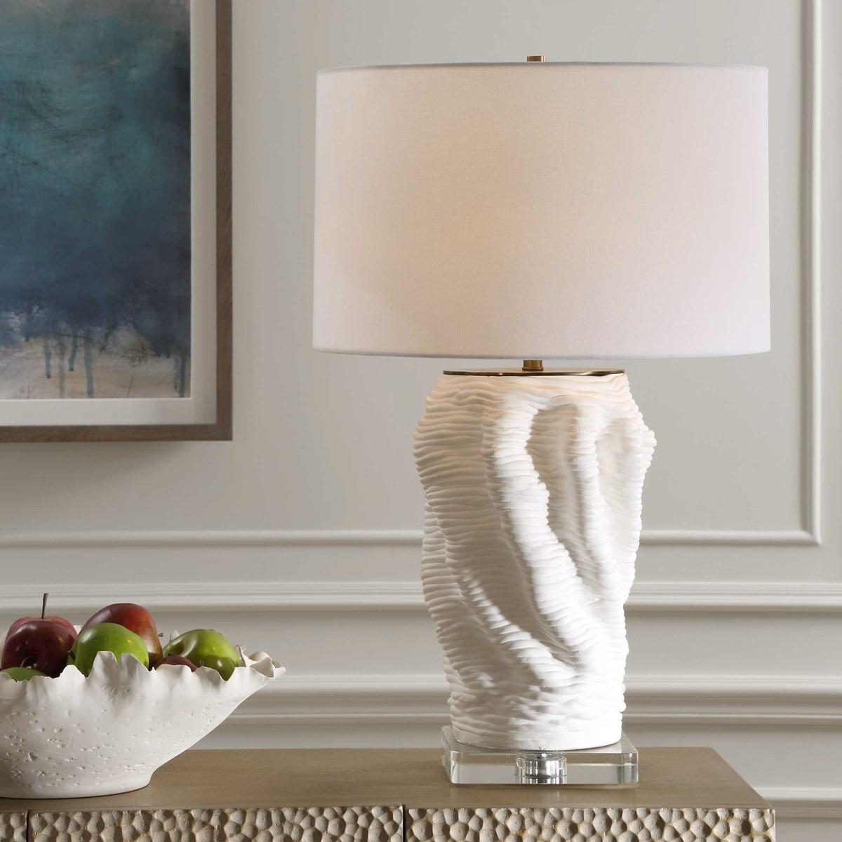 Stratified White Table Lamp by Uttermost