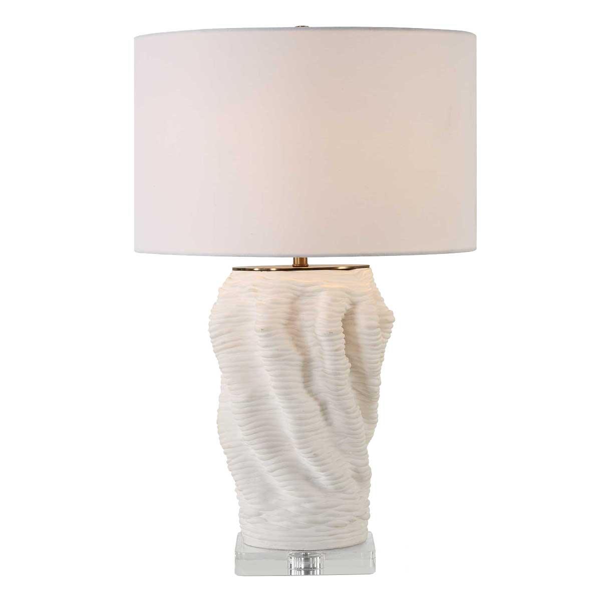 Stratified White Table Lamp by Uttermost