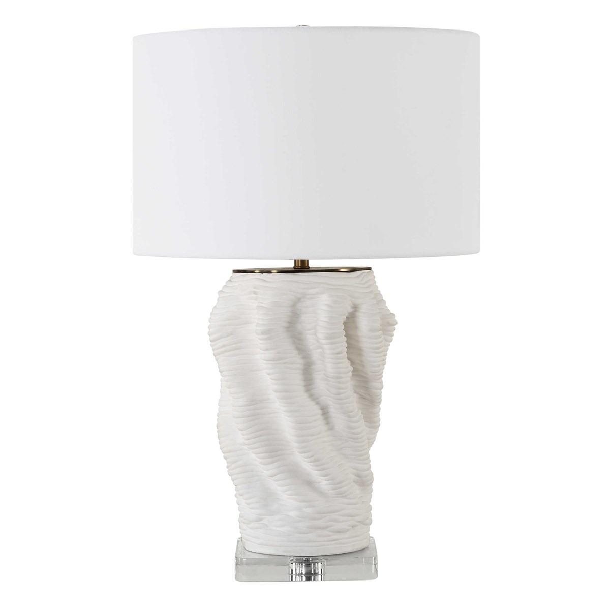 Stratified White Table Lamp by Uttermost