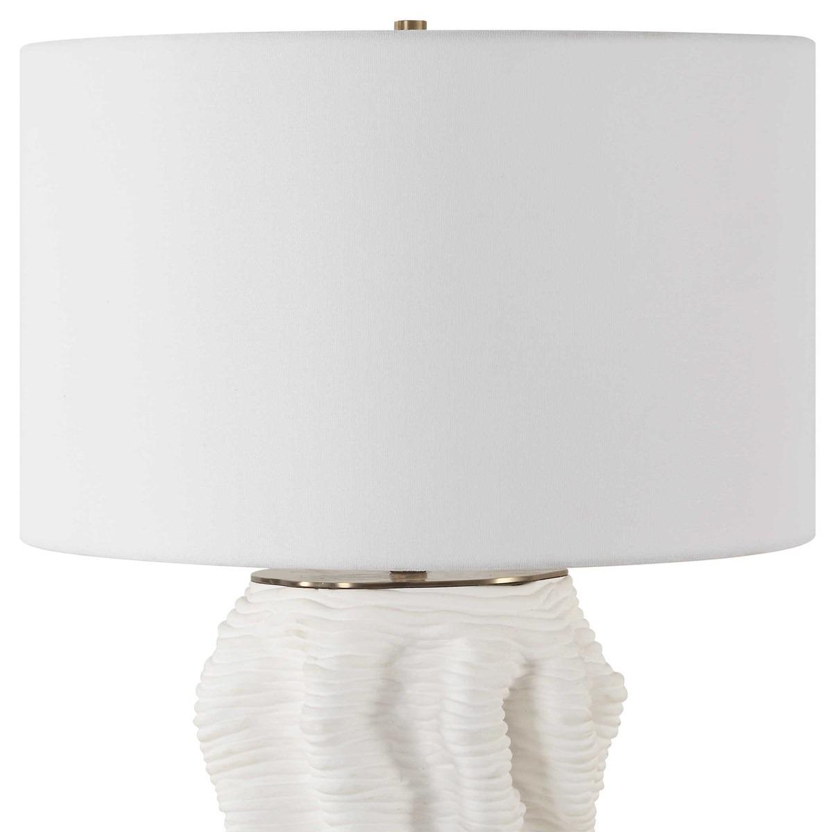 Stratified White Table Lamp by Uttermost