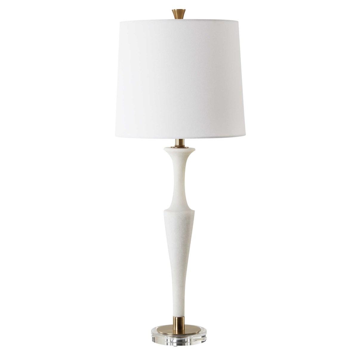 Colette White Stone Table Lamp by Uttermost
