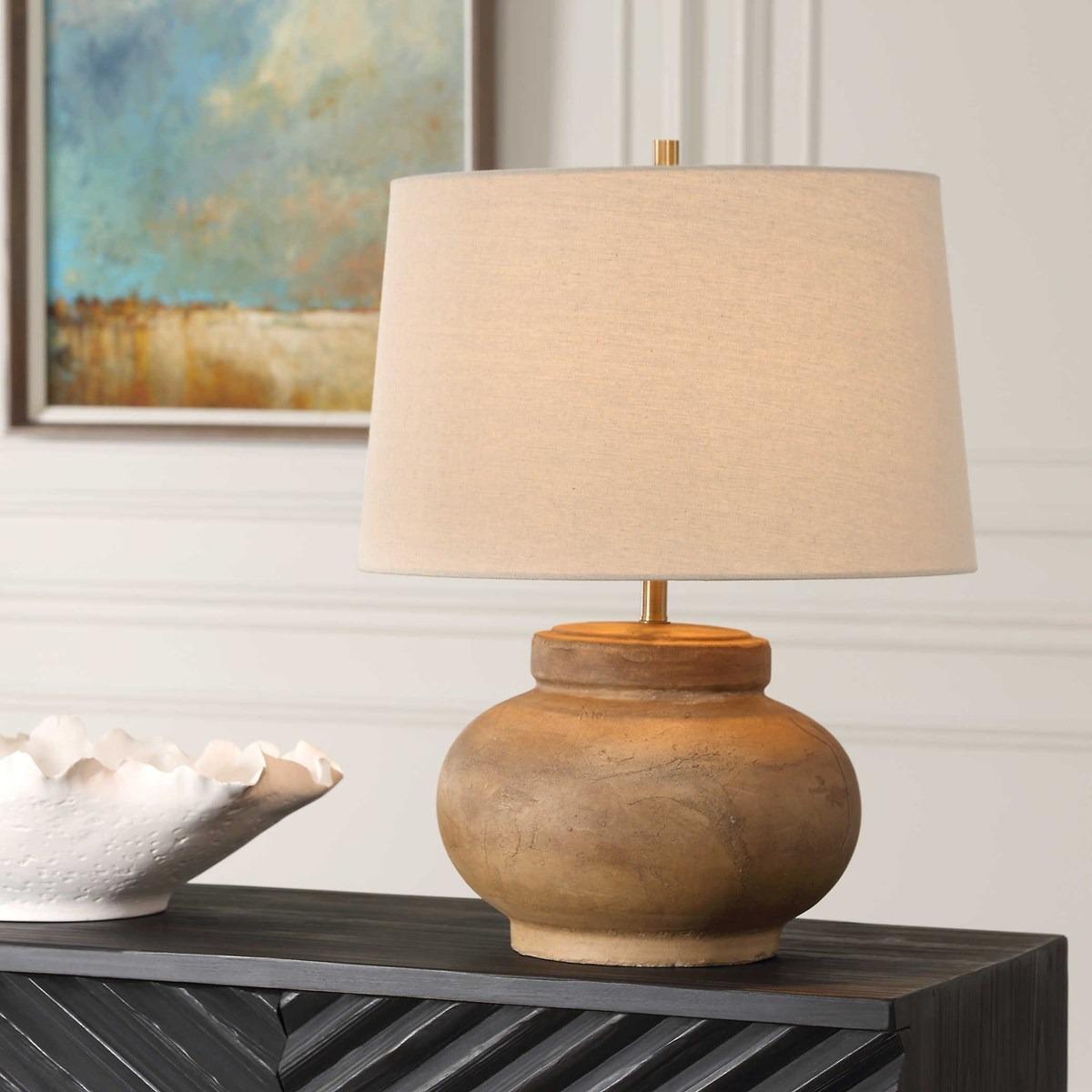 Urbino Aged Terracotta Table Lamp by Uttermost