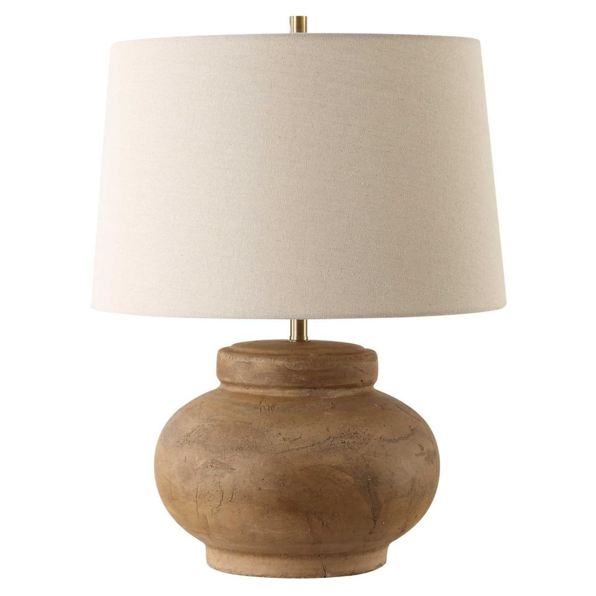 Urbino Aged Terracotta Table Lamp by Uttermost