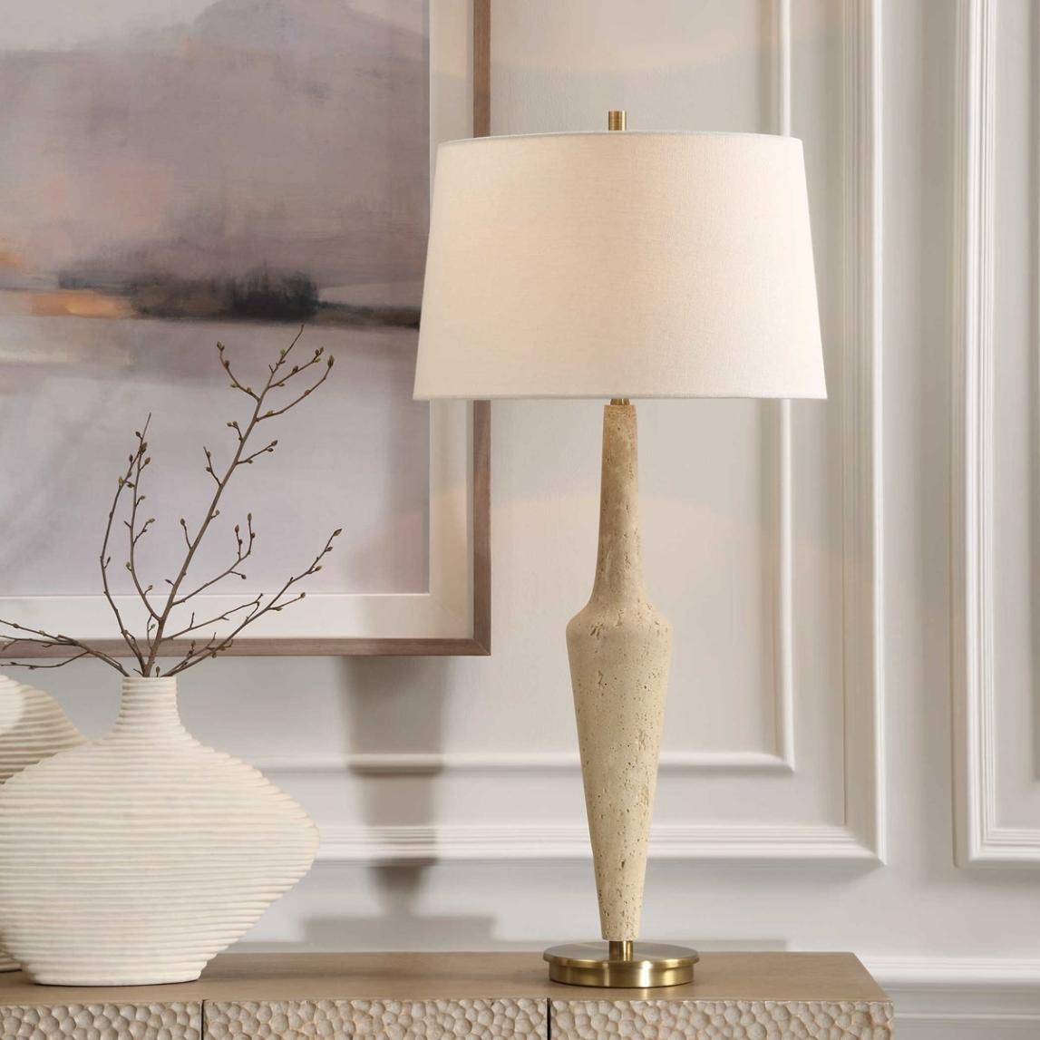 Juliet Travertine Table Lamp by Uttermost