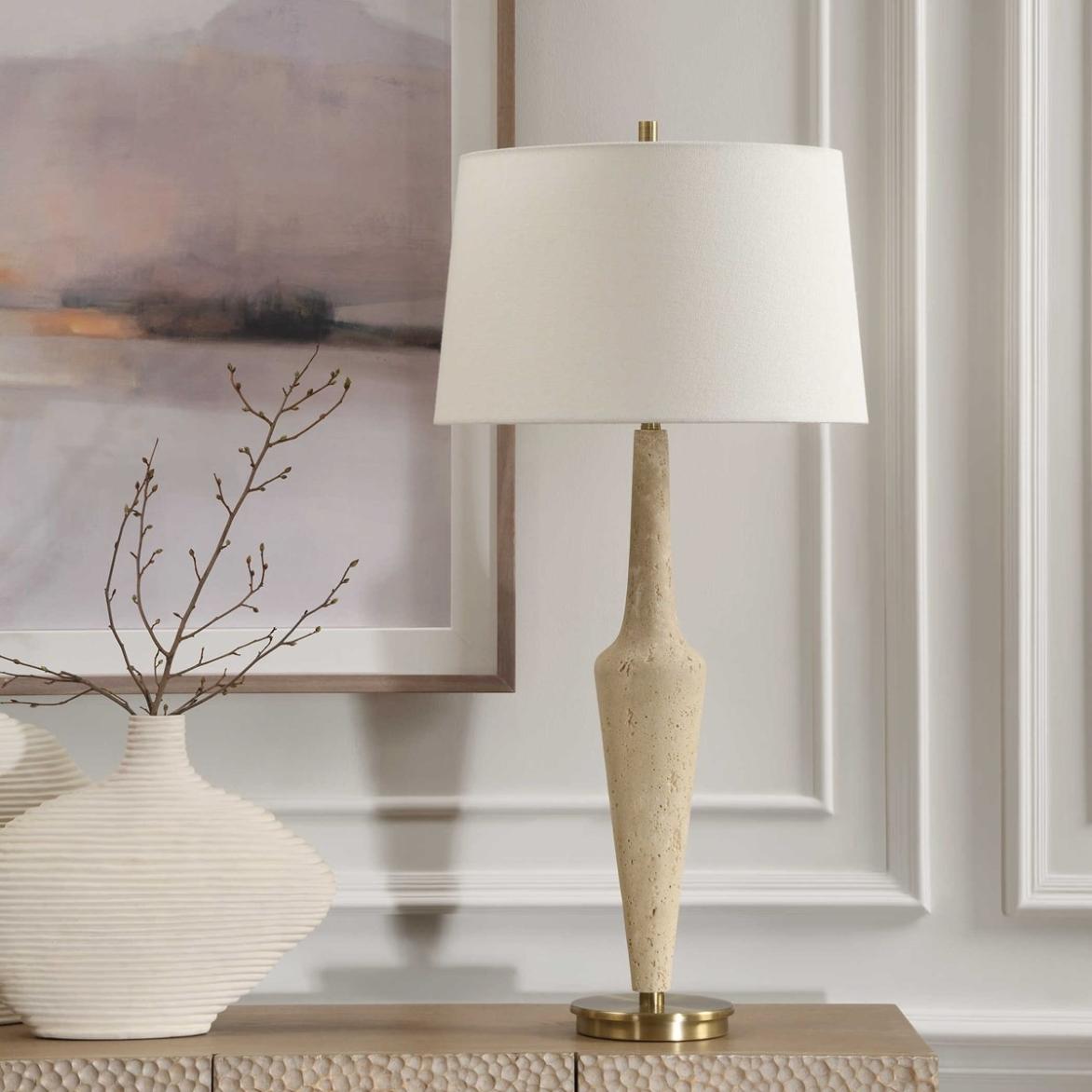 Juliet Travertine Table Lamp by Uttermost