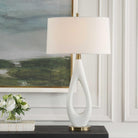 Promenade White Table Lamp by Uttermost