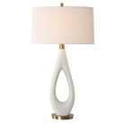 Promenade White Table Lamp by Uttermost