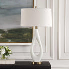 Promenade White Table Lamp by Uttermost