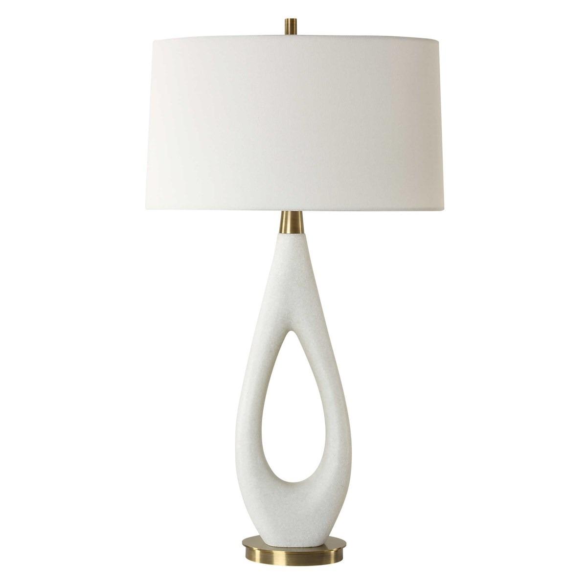 Promenade White Table Lamp by Uttermost