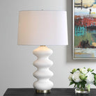 Liora White Table Lamp by Uttermost