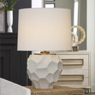 On Edge Chalk White Table Lamp by Uttermost