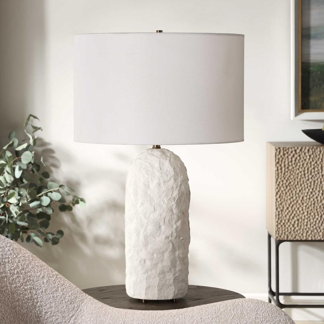 Vieste White Table Lamp by Uttermost